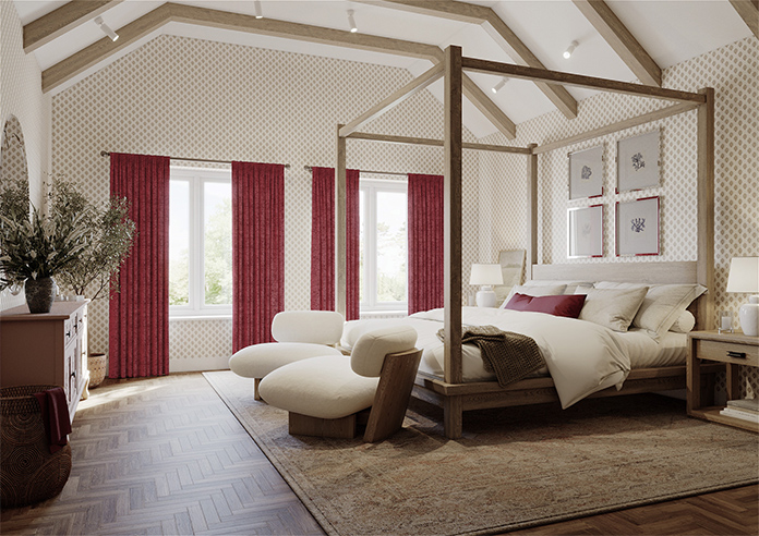 Maurice, Red - Made to Measure Curtains - Image 7